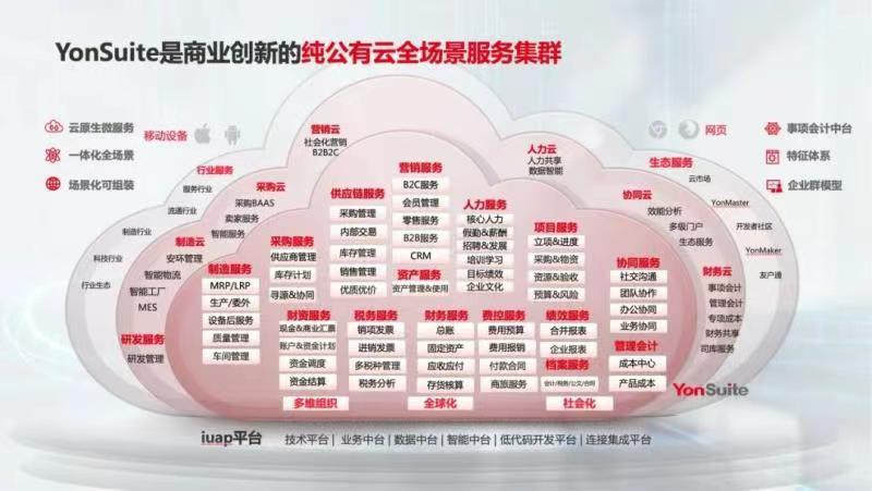 用友YonSuite纯公有云全场景服务集群