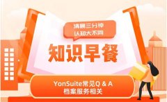 用友YonSuite软件2023-11-24知识早餐